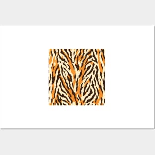 Animal Prints Tiger Pattern 2 Posters and Art